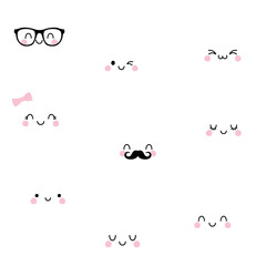 Baby Cloud Children Cute Cloud Clipart Kawaii Cloud Faces