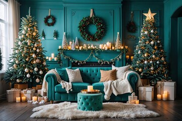 Enchanting Teal Christmas Decor for Warmth and Cherished Memories