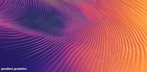 Fototapeta premium Gradient Flows Smoothly with Particles Transition Background Animation. Digital Art and Motion Graphics Concept.