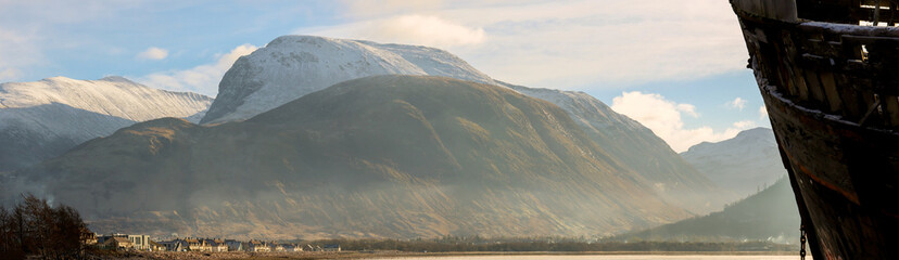 A Natural Landmark Is The Shipwreck Near To Fort William In Scotland