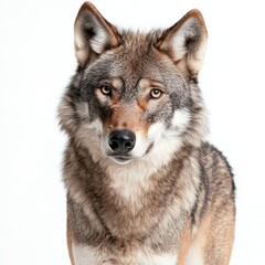 Portrait of a Realistic Wolf with Striking Details and Expression