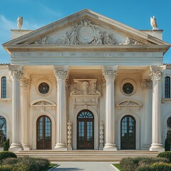 Obraz premium Greek neoclassical architecture high resolution hd picture