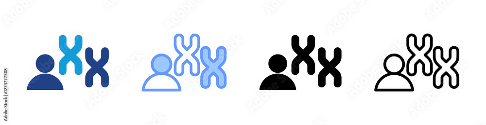 Poster homology icon set multiple style collection
