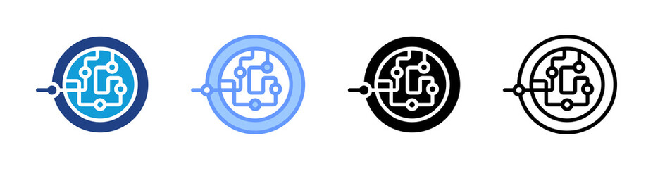 Biological Pathway icon set multiple style collection