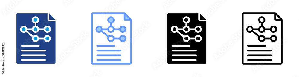Aufkleber proteome profiling icon set multiple style collection