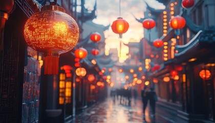 Cultural travel photography with glowing AR descriptions of historic architecture, vibrant street scene, soft natural light, photorealistic