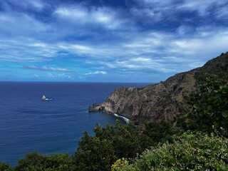 view of the coast of the mediterranean sea