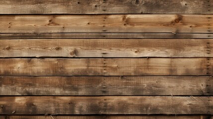 Naklejka premium Experience the warmth and charm of a wooden wall background that adds rustic elegance to any space. Ideal for photography and design.