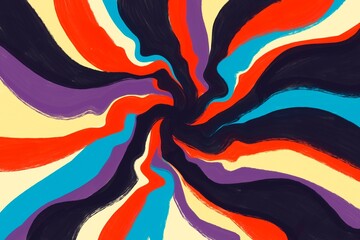 Abstract colorful swirl pattern for artistic backgrounds
