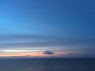 Dusk over water