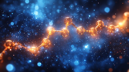 White and light blue medical abstract gradient background with molecular structure, symbolizing science, technology, and innovation in healthcare, research, and medical advancements