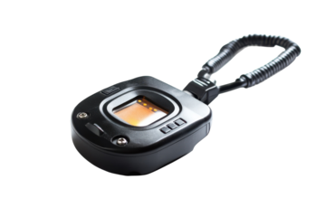 High-tech counting device designed for precise measurements during scientific experiments isolated on transparent background