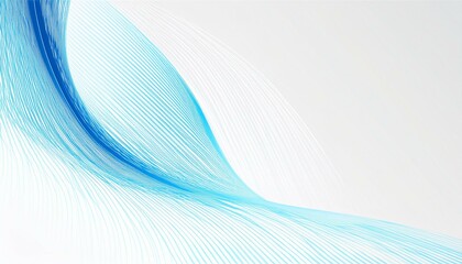 Obraz premium Futuristic white technology background with blue neon lines. Glowing vector banner design. Generated image