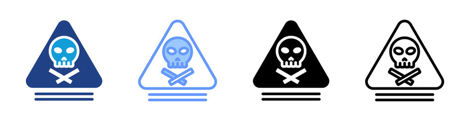 Danger icon set multiple style collection