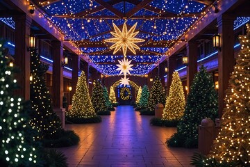 Enchanting Holiday Festivities Illuminated by Dazzling Christmas Lights