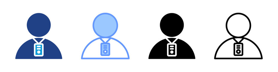 Personal Air Purifier icon set multiple style collection