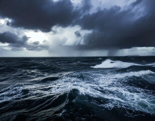 Fototapeta premium Stormy Seas Dramatic Skies