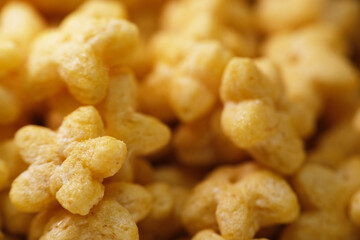 Close up of expired cereal texture