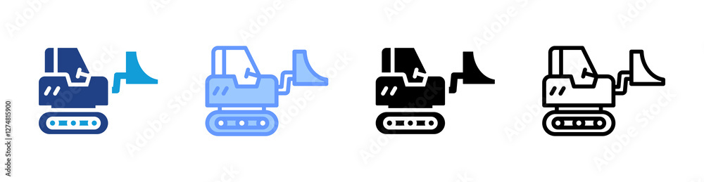 Poster Loader icon set multiple style collection