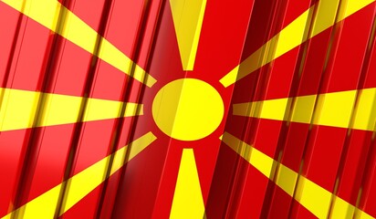 North Macedonia Geometrical Flag