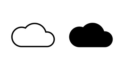 Cloud icon vector. cloud sign and symbol