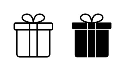 Gift icon vector. gift sign and symbol. birthday gift