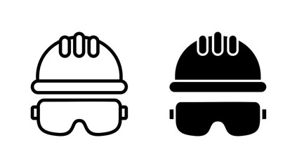 Helmet icon vector. Motorcycle helmet sign and symbol. Construction helmet icon. Safety helmet