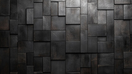 A geometric background with dark gray textured panels arranged in a minimalist pattern. Symbolizing modernity, order, and technology with space for captions, ideal for tech and design concepts.

