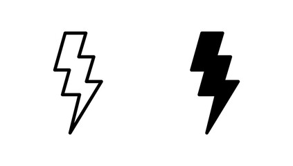 Lightning icon vector. electric sign and symbol. power icon. energy sign