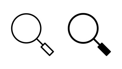 Search icon vector. search magnifying glass sign and symbol