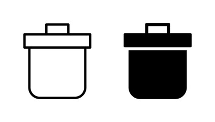 Trash icon vector. trash can icon. delete sign and symbol.