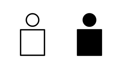 User icon vector. person sign and symbol. people icon.