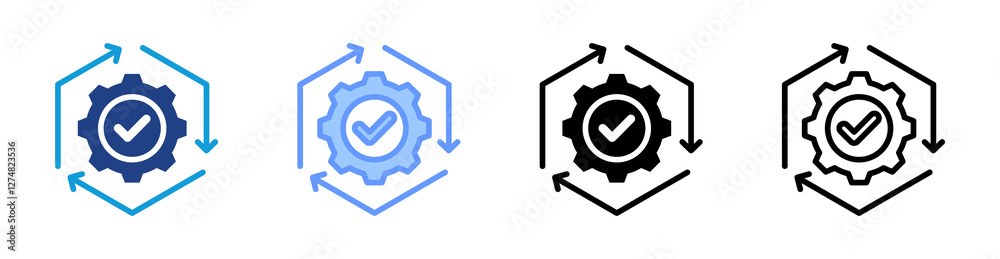 Aufkleber eco icon set multiple style collection
