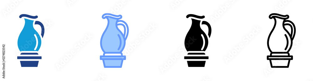 Aufkleber artisanship icon set multiple style collection