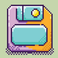 pixel art, floppy disk, editable vector, vector, computer peripherals, editable pixel art.