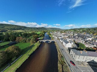 Pont Fawr (also known as Llanrwst Bridge) crosses the River Conwy in the town of Llanrwst, Conwy County Borough, Wales. Traditionally attributed to the architect Inigo Jones, it was built in 1636.