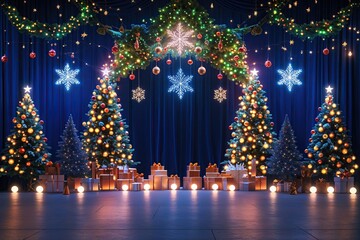 Brilliant Christmas and New Year Celebration Backdrop Design Ideas