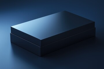 Sleek Navy Blue Box