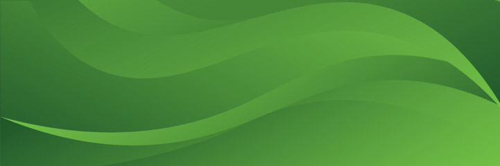 Abstract green wavy background.