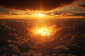 Fototapeta premium sun and clouds