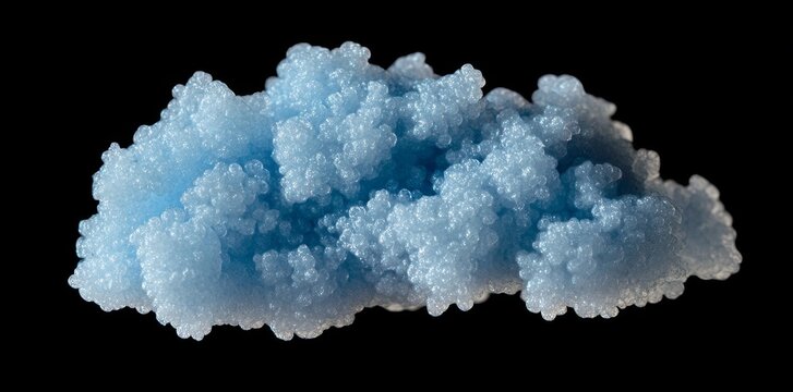 On a black canvas, blue smoke ascends from an explosion, depicting a scene fraught with peril, chaos, and war.