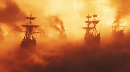 cross in the fog