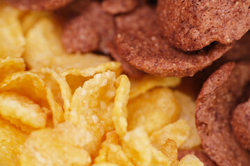 Close up of cereal texture