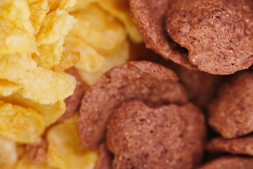 Close up of cereal texture