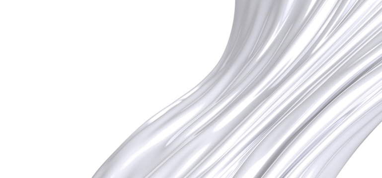 Close-up image of smooth white fabric with a black border, showcasing its texture and soft curves. The fabric drapes elegantly, creating a minimalist and abstract design.