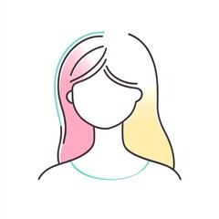 favorite icon, a simple line drawing, flat design style, pastel colors, white background