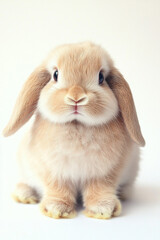 white rabbit on white