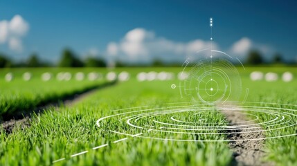 Innovative farming techniques transforming agriculture open fields digital agriculture rural landscape aerial view sustainable practices