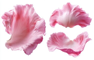 Delicate Pink Petals with Soft Curves and Subtle Veins
