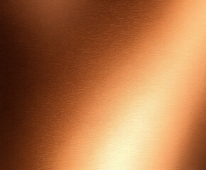 Brushed Copper Metal Texture with Warm Toned Gradient for Industrial and Luxury Design
